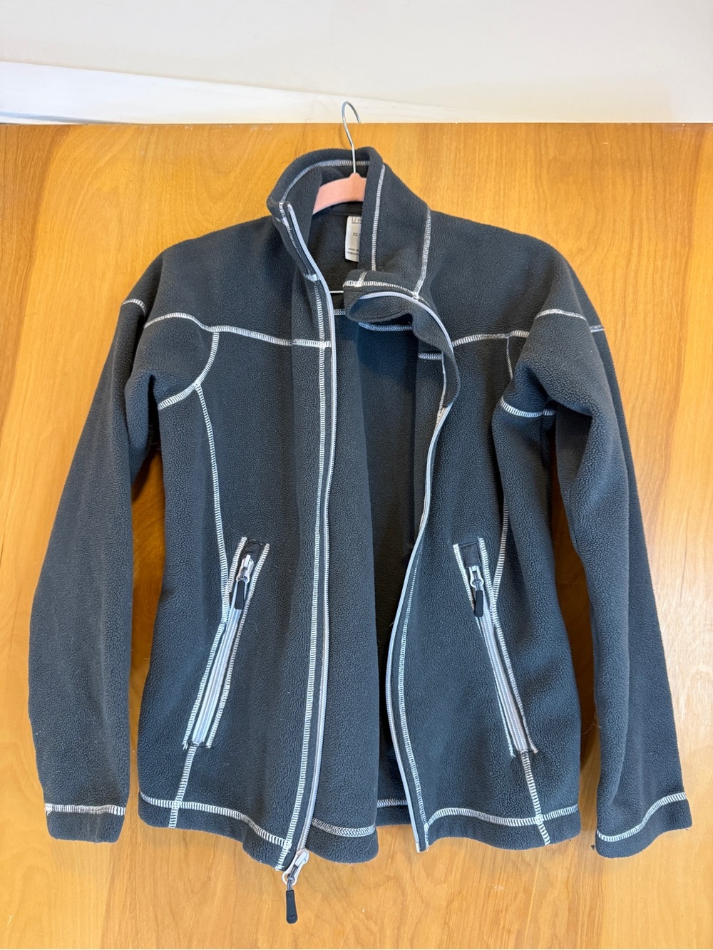 Helly Hansen Dark Gray Fleece Utility Jacket with Light Gray Trim